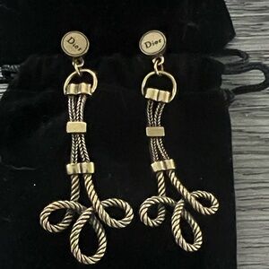 Dior Twisted Gold Earrings